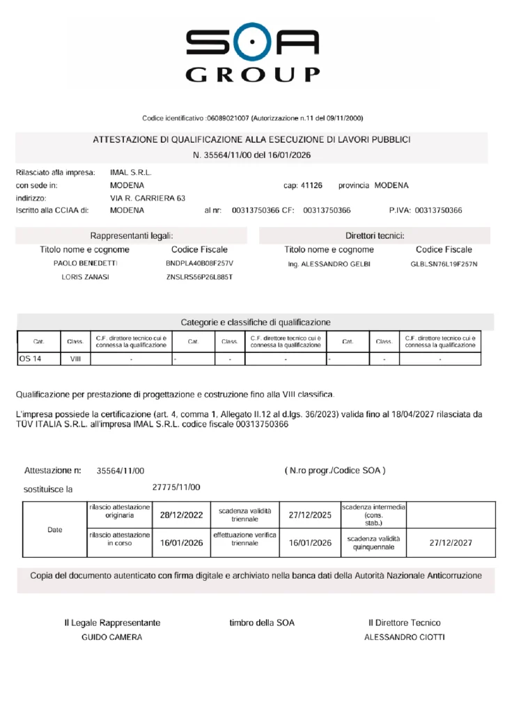 Certifications